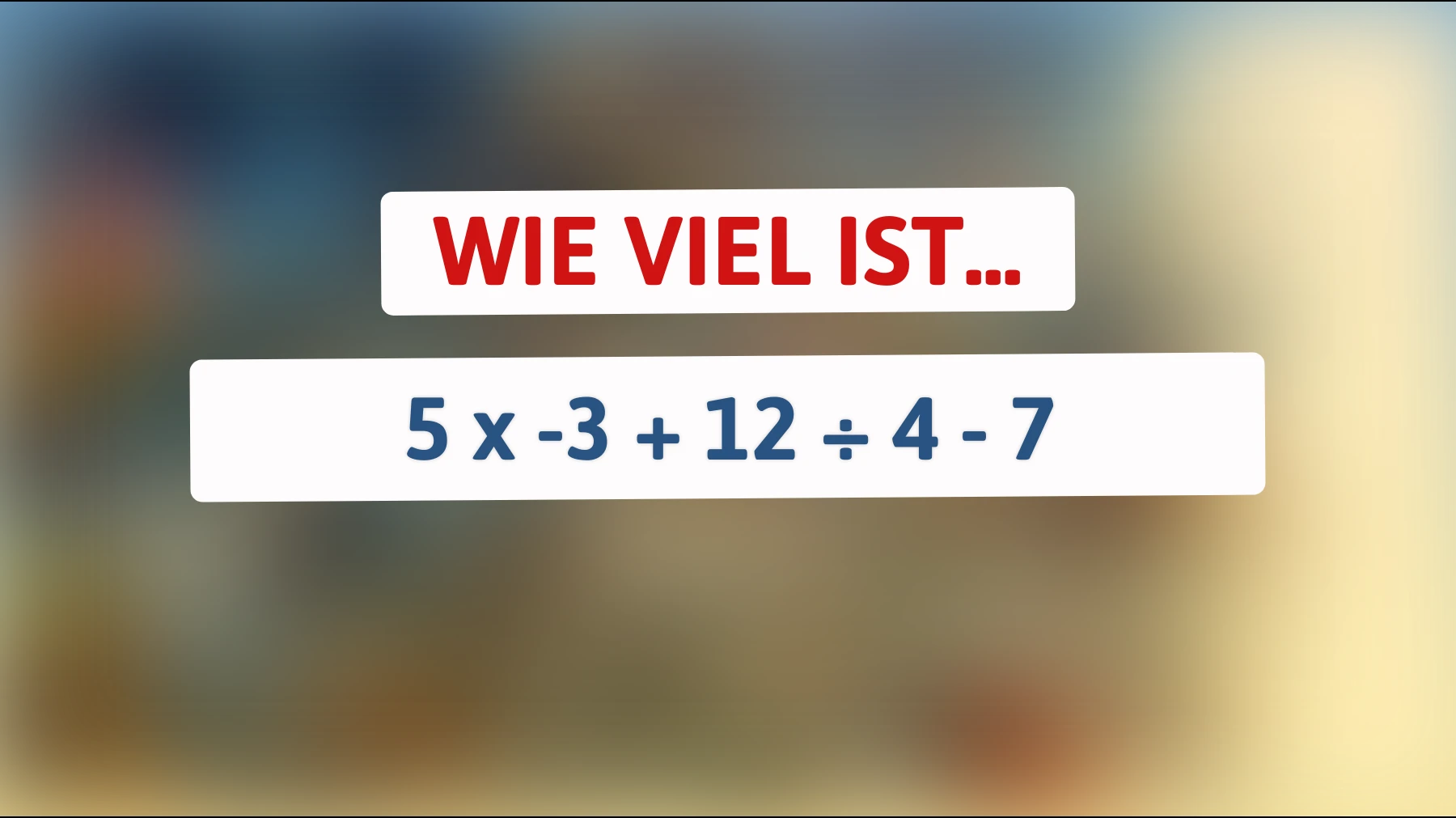 Nur die klügsten Köpfe lösen es: Kannst du die richtige Antwort auf diese mathematische Herausforderung finden?"