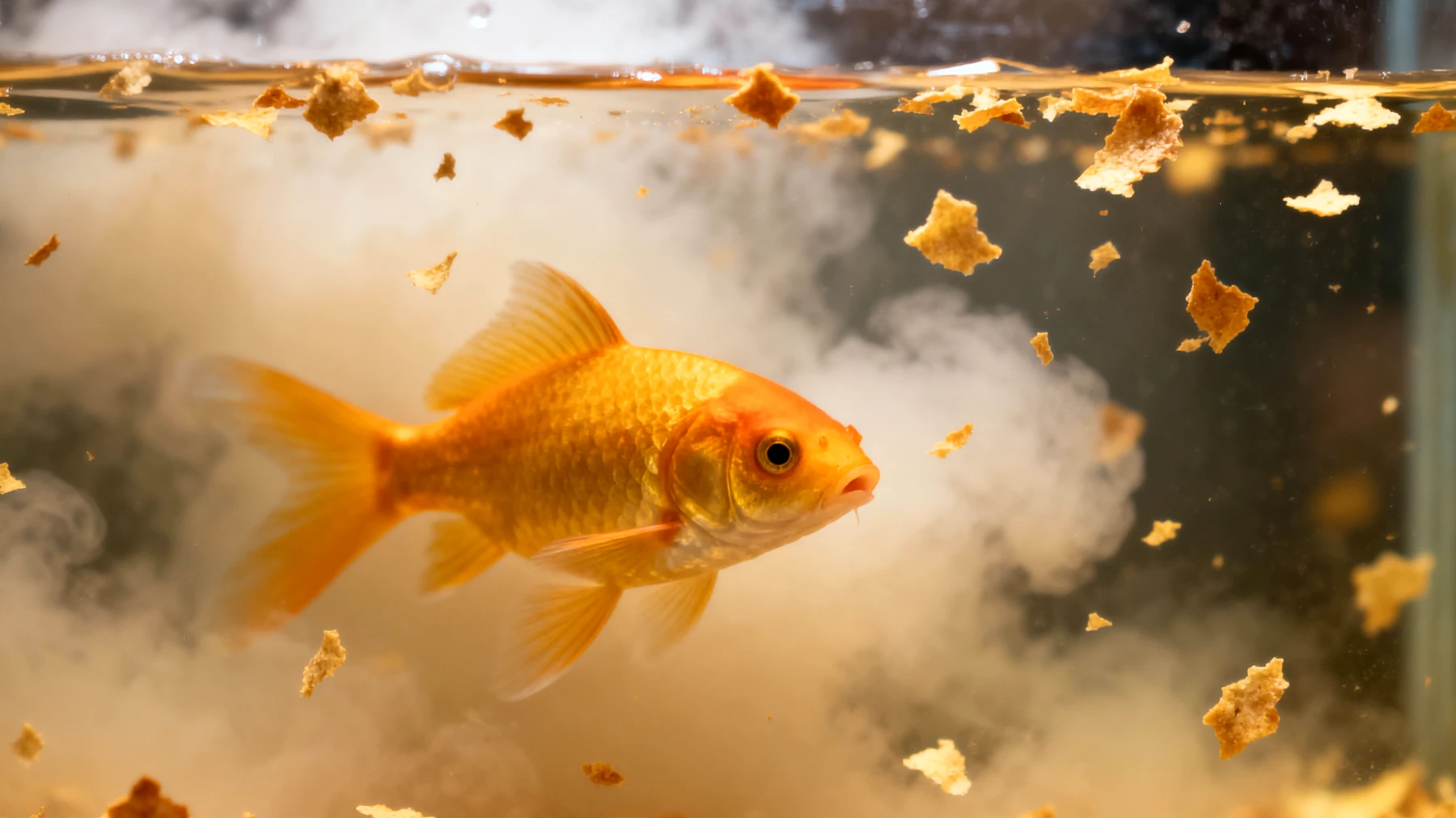 Fische benötigen eine artgerechte Ernährung mit der richtigen Futterzusammensetzung, Fütterungshäufigkeit und Portionsgröße, um gesund zu bleiben und Wasserqualitätsprobleme durch Überfütterung zu vermeiden"