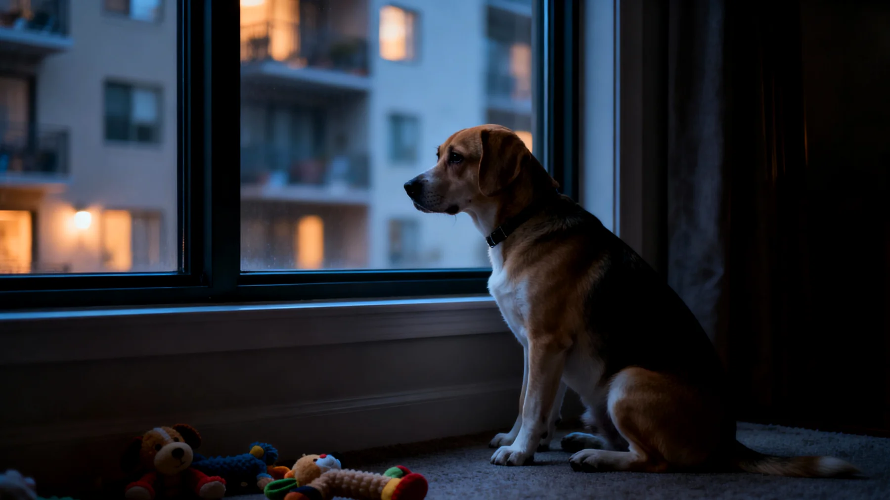 Hunde benötigen in der Wohnung eine strukturierte tägliche Routine mit ausreichend Bewegung, geistiger Stimulation und festen Ritualen, um Langeweile, Stress und Verhaltensprobleme zu vermeiden"