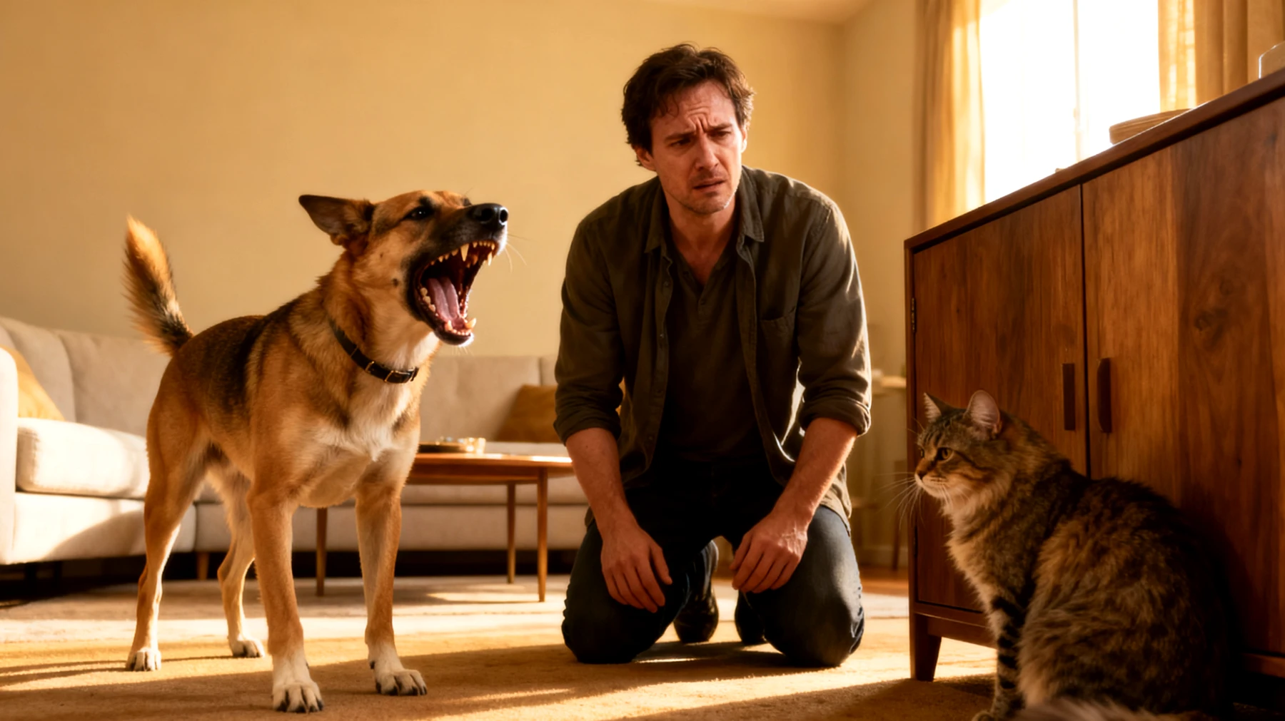 Hunde zeigen beim Zusammenleben mit anderen Tieren oft unerwünschtes Verhalten wie Aggression, übermäßiges Bellen oder Ignorieren von Kommandos, was das harmonische Zusammenleben erschwert und gezieltes Training erfordert"