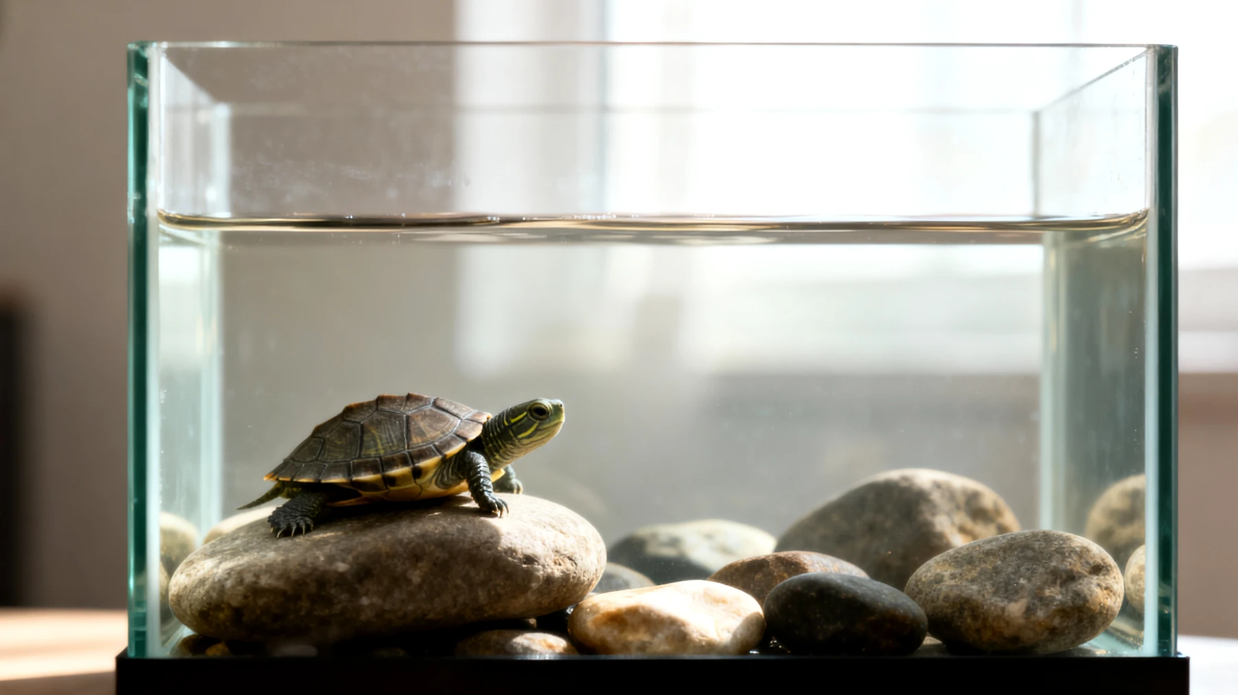 Jungtiere von Schildkröten benötigen keine spezielle Anpassung für das Zusammenleben im Haus, da Schildkröten in Terrarien oder Aquarien gehalten werden und nicht frei im Haus leben"